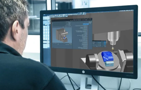 Image of the CNC machining worker